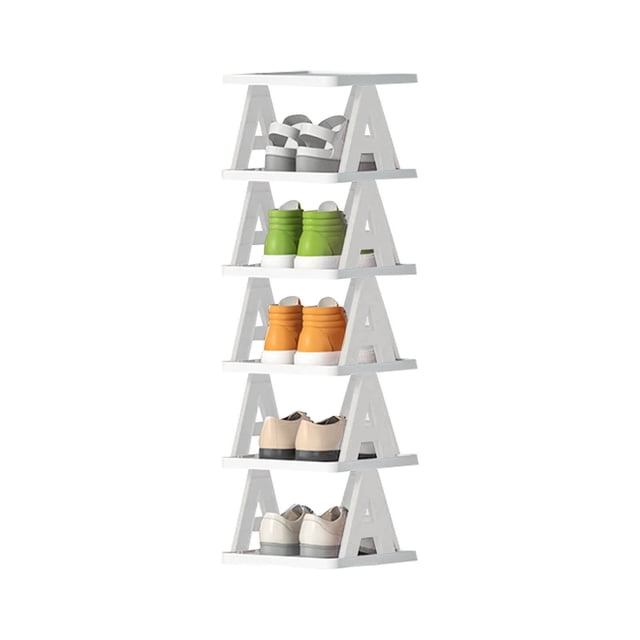Everyday Low Price! Multi-Layer Letter Shoe Rack, Small Folding Shoe Cabinet for Home, Doorstep, Balcony, Economical Shoe Storage for Dormitories, Apartments, and Entryways