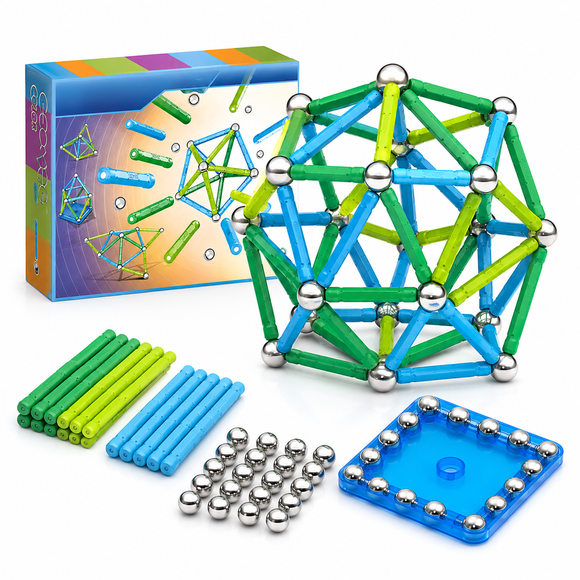 Geomag STEM Magnetic Building Set – 35-Piece, Educational Construction Toy for Kids, Safe & Award-Winning Design