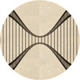 thumbnail image 1 of Ahgly Company Machine Washable Indoor Round Transitional Wheat Beige Area Rugs, 4' Round, 1 of 7