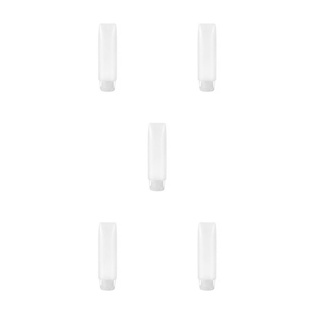 QualitChoice Travel Bottle Portable Shower Gel Dispensing Container Refillable Leakproof Dispenser Tube Household Organizer 30ML Clear 5Set
