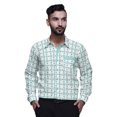 thumbnail image 1 of BESTMAN Chemise Habillée Décontractée pour Homme à Manches Longues, Coupe Ajustée, en Coton, à Boutons, 1 of 5