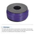 thumbnail image 3 of Uxcell 20AWG Stranded Wire Hookup 30M/100ft Purple, Electrical Wire UL1007 Spool, 3 of 6