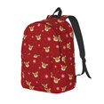 thumbnail image 1 of Vsdgher Christmas Deer B Print Canvas Backpack Travel Rucksack Unisex Knapsack 15.7/17.7Inch Laptop Backpack for Work,College-Small, 1 of 5