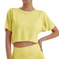 thumbnail image 2 of Crop Tops For Girls Short Sleeve Shirt Girls Summer Tops Neck Slim Fit Tops Basic Tee, 2 of 4