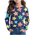 thumbnail image 1 of Posijego T-Shirts Graphiques à Manches Longues pour Tout-Petits Garçons Filles, Mignons, Col Ras du Cou, T-Shirts Basiques, Hauts, Chandail de Printemps pour Enfants, 1 of 6