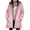 Pink, variant on yardsong Shearling Zip - up Women's Sherpa Jacket Casual Fleece Hooded Faux Suede Winter Warm Coat with Pockets Red,XL