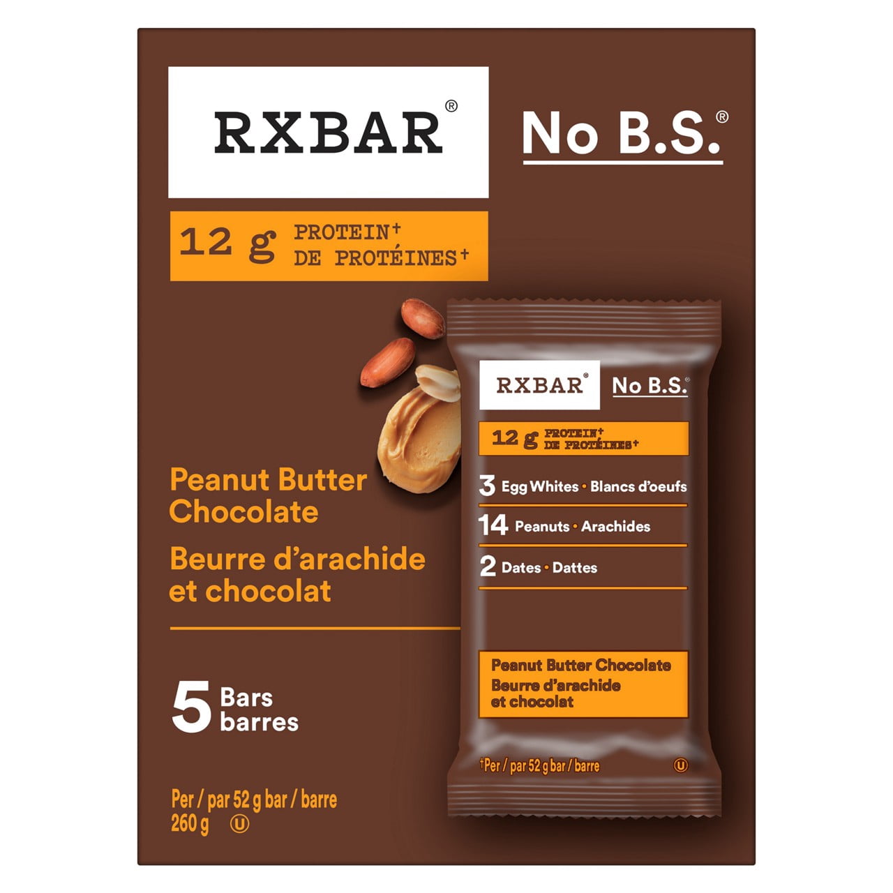 RXBAR® Peanut Butter Chocolate Protein Bars 5 x 52 g