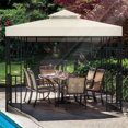 thumbnail image 4 of Canopy Top Cover Replacing Components Camping Picnic Tent Roof Component Gazebo Accessories Dual-layer Replacement Accessory Blue/Double, 4 of 9