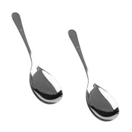 (Ensemble de 2) Cuillère de Service en Acier Inoxydable de 10 Pouces pour Buffet