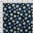 thumbnail image 3 of oneOone Silk Tabby Light Blue Fabric Abstract Retro Floral Craft Projects Decor Fabric Printed By The Yard 42 Inch Wide, 3 of 4