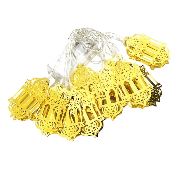 XZNGL Eid Mubarak Decorations for Home Led String Eid Mubarak Curtain Lights Decorative Holiday Lights Lantern Led Curtain String Lights
