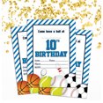 thumbnail image 2 of Darling Souvenir White Birthday Invitation Card 28 Pcs Fill or Write In Blank Invites Printable Party Supplies 5 x 7 Inches, 2 of 5