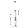 thumbnail image 3 of Milk Frother Handheld For Coffee Whisk 3 Speed Adjustable Drink With Stainless 3 Whisks Rechargeable Hand Frother Wand, 3 of 3