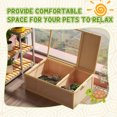 thumbnail image 4 of PawHut Tortoise Enclosure with Two Room Design, 37" x 25" x 13", 4 of 10