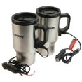 thumbnail image 1 of Wagan Corporation 2227-1 SLV 2 Unités Tasse de Voyage Chauffante en Acier Inoxydable 16 Oz, 1 of 4