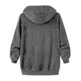 thumbnail image 5 of TIMIFIS Men's Heavyweight Fuzzy Sweatshirt Jacket Zip Up Coat Fashion Fleece Warm Jacket, 5 of 5