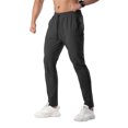 thumbnail image 1 of Ceisia Men Solid Color Loose Casual Pants Elastic Waist Drawstring Sports Gift Work Trousers, 1 of 4