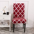 thumbnail image 2 of RisingPro Spandex Stretch Wedding Banquet Chair Cover Morocco Party Decor Dining Room Seat Cover, 2 of 7