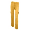 thumbnail image 4 of AherBiu Pantalon Cargo Grande Taille pour Femmes Taille Haute Extensible Ample Randonnée Jambes Larges Extérieur, 4 of 5