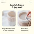 thumbnail image 2 of Large Capacity Breakfast Cup with Spoon Plastic Bottles with Breathable Holes Reusable Water Container Sealing Lid Microwave Cups Breathable Holes White, 2 of 9