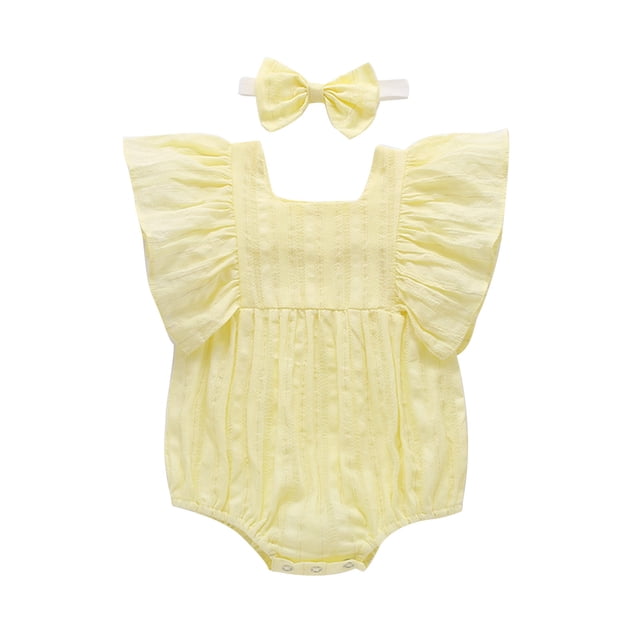 Stylish Girls Ruched Bodysuit Casual Outfit with Delicate Ruffles and Comfortable Jumpsuit Design for Everyday Wear