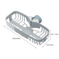thumbnail image 3 of Oleegame 2PC Shower Soap Dish With Hook Sink Sponge Rack Stand Kitchen Faucet Storage Rack Sponge And Towel Rack Drain Basket Home Kitchen Cleaning Tools Blue, 3 of 3