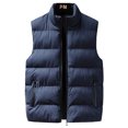 thumbnail image 1 of LUXUR Manteau Homme à Fermeture Éclair Complète Mode Automne Bleu Foncé m, 1 of 3