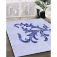 thumbnail image 3 of Ahgly Company Machine Washable Indoor Rectangle Transitional Lavender Blue Area Rugs, 8' x 10', 3 of 7