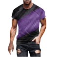 thumbnail image 2 of Aqestyerly T-Shirt Décontracté pour Homme à Manches Courtes, Col Rond, Haut Imprimé, Mode Été, Chemise pour Usage Quotidien HWRETIE, 2 of 4