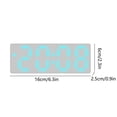 thumbnail image 3 of Xihbxyly Fresh White Face Alarm Clock Room Clock Style Student Alarm Clock Date Temperature Display Three Brightness Settings Adjustable Suitable for School Office Travel Supplies Savings, 3 of 7