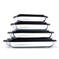 thumbnail image 1 of JoyFul by JoyJolt 4 Glass Bakeware Containers (Black), 1 of 5