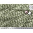 thumbnail image 2 of Soimoi Rayon Crepe Fabric Leaves & Floral Block Printed Fabric 1 Yard 46 Inch Wide, 2 of 3