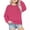 Hot Pink, variant on Milgrthf Solid Color Sweatshirt for Toddler Kids Boys Girls Long Sleeve Sweater Coat Warm Basic Spring Fall Tops Pullover Hot Pink 12 Months