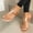Rose Gold, variant on SMihono Flip Flops Sandals Womens Summer Casaul Women's Fashion Solid Color Sandals Summer Flip Flops Flat Heel Slippers Casual Shoes Slipper On Clearance