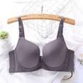 thumbnail image 2 of Sentmoon Seamless Bras for Women Oversize Lift Adjustable Strap Push up Bras for Women Thin Style Anti-Sagging Comfortable Solid Color Everyday Bras for Daily Commute Gray 90B, 2 of 4