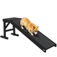 thumbnail image 1 of PawHut Pet Ramp Bed Steps for Dogs Cats, Black, 1 of 10