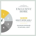 thumbnail image 5 of Exclusive Home Curtains Bern Striped Sheer Rod Pocket Panel Pair, 50x84, Natural, 2 Count, 5 of 5