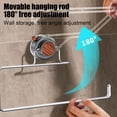 thumbnail image 4 of Toilet Paper Roll Rack Wall Mounted 180 Degree Rotation Easy Use For Bathroom Kitchen And Washroom, 4 of 7