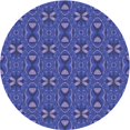 thumbnail image 1 of Ahgly Company Tapis d'Intérieur Lavables en Machine, Ronds, Transitionnels, Bleu Ardoise, Ronds de 5', 1 of 7