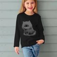 thumbnail image 5 of RXIRUCGD Chemises à Manches Longues pour Filles, Col Rond Mignon, Blouses Décontractées Élégantes (Noir, Taille : 3 Ans), 5 of 5