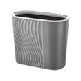 thumbnail image 1 of Rbaofujie Bathroom Trash Can Wastebasket Striped Wastebasket Home Bathroom Seamless Wastebasket Plastic Suitable for Home Kitchen Bathroom Garage Dorm Trash Can, 1 of 7