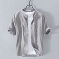 thumbnail image 2 of Timegard Womens Summer Tops Plus Size Short Sleeve Button down Lightweight Casual Tops Basic Shirts, 2 of 5