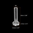 thumbnail image 2 of Unique Bargains M5x25mm Plastic Phillips Bolts PC Pan Head Machine Screws Transparent 50 Pack, 2 of 5