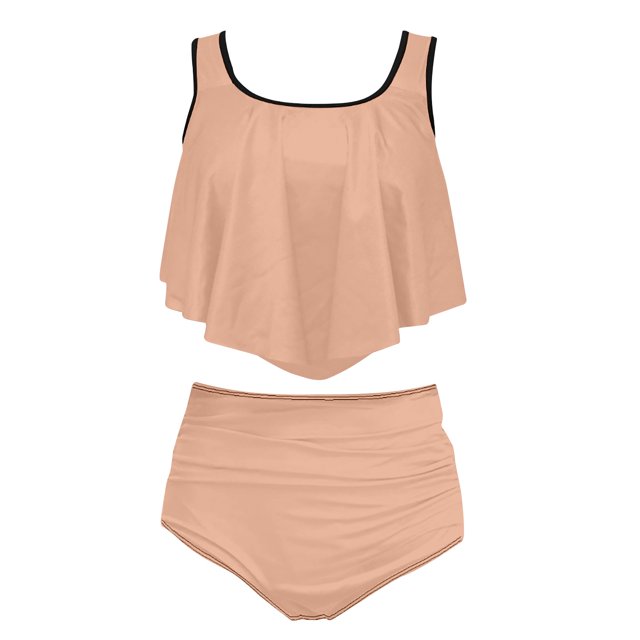 Birdeem Ensemble de Maillot de Bain Bikini à Volants pour Femmes