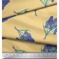 thumbnail image 3 of Soimoi Crepe Silk Fabric Lavender Flower Print Fabric by the Yard 42 Inch Wide, 3 of 3