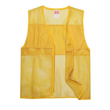 Men's Fashion Solid Color Reflective Mesh Vest