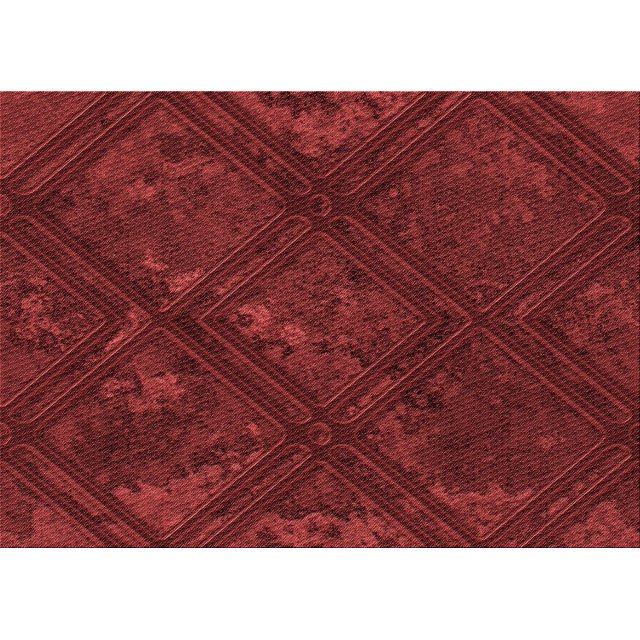 Ahgly Company Tapis d'Intérieur Rectangulaires Transitionnels Rouges Lavables à la Machine, 2 Pieds x 3 Pieds