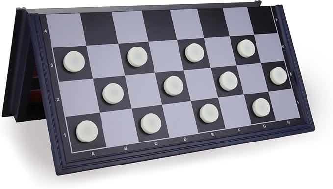 Tradeopia Classiques Magnétiques – Jeu Magnétique 3 en 1 Échecs, Dames & Backgammon de 12 pouces