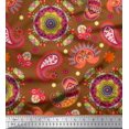 thumbnail image 1 of Soimoi Rayon Fabric Mandala & Paisley Ethnic Decor Fabric Printed Yard 42 Inch Wide, 1 of 3