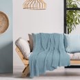thumbnail image 4 of Unique Bargains Cotton Blanket Decorative Cable Knitted Throw Soft Knit Blankets, 4 of 10